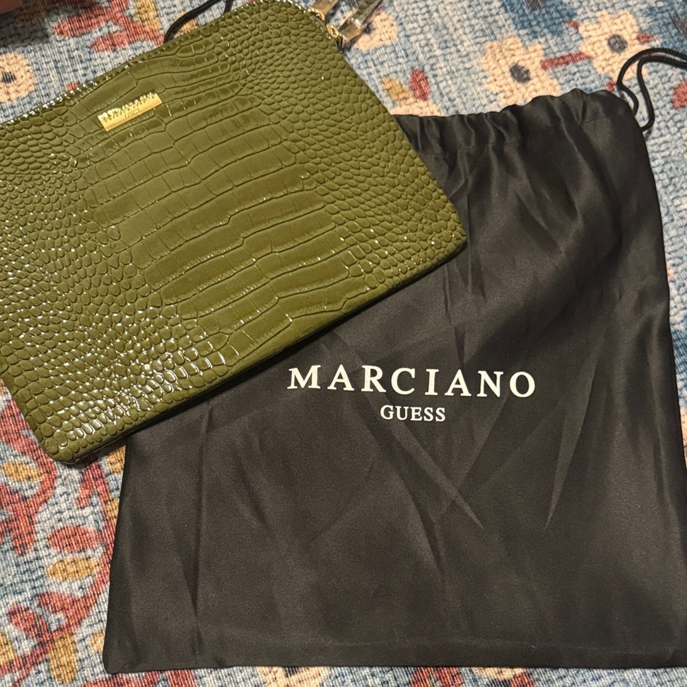 Guess by Marciano Olive Green Clutch